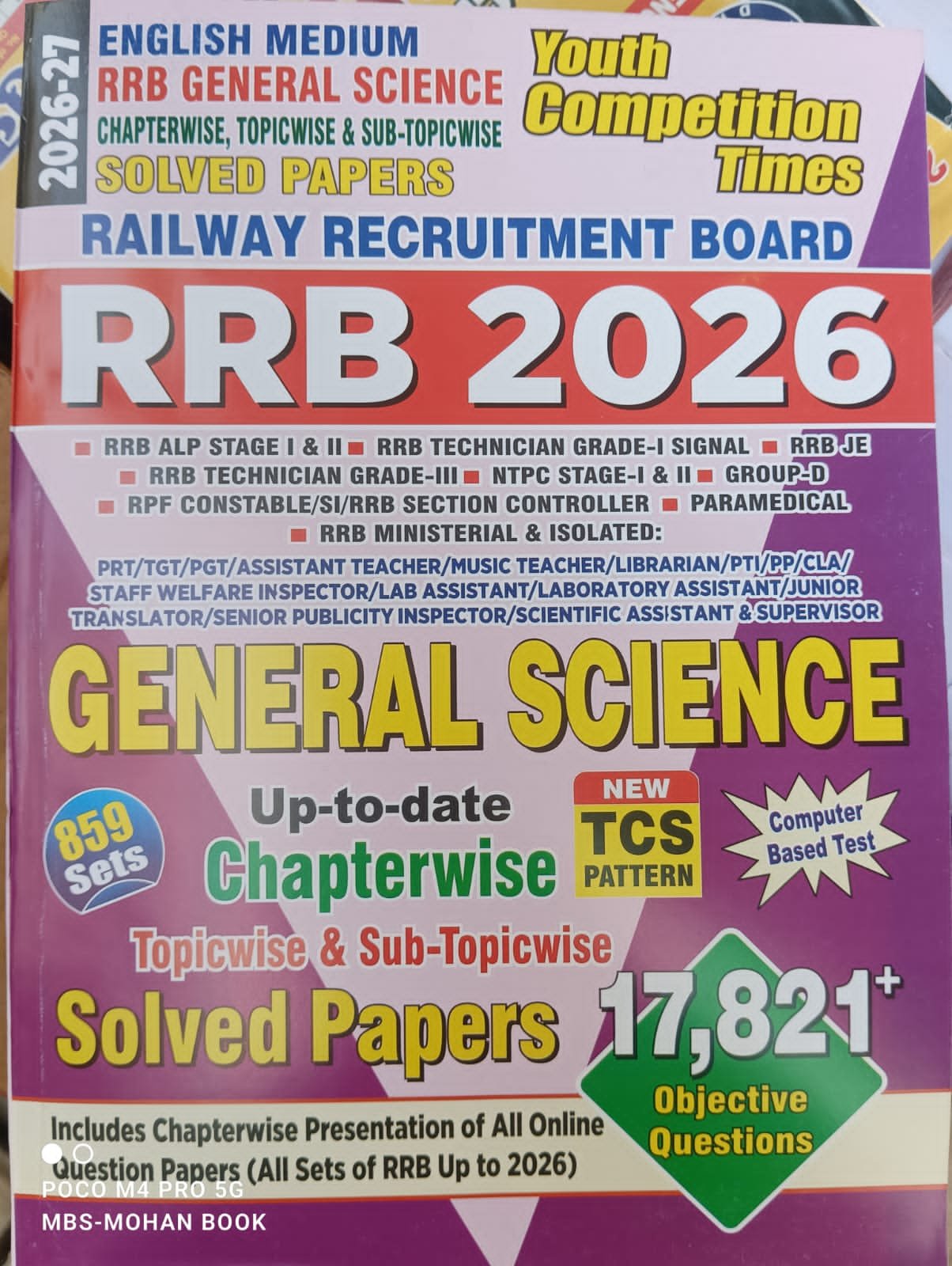 YCT RRB 2026 GEENRAL SCIENCE Solved Paper 2026 new edition