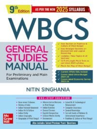 WBCS General Studies Manual (English), 9e 2025-26