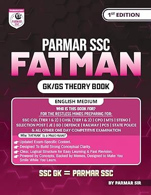 Parmar SSC Fatman | GK/GS Theory Book | English Medium
