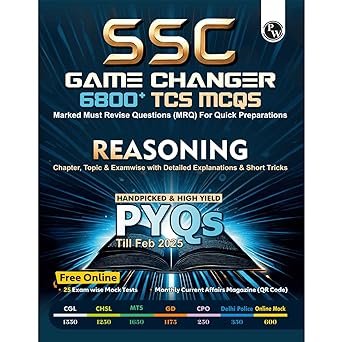 PW SSC Game Changer Reasoning 6800+ TCS MCQ For 2025 SSC Exams