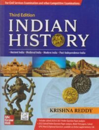 Indian History (English), 3e for UPSC 2026 | Krishna Reddy