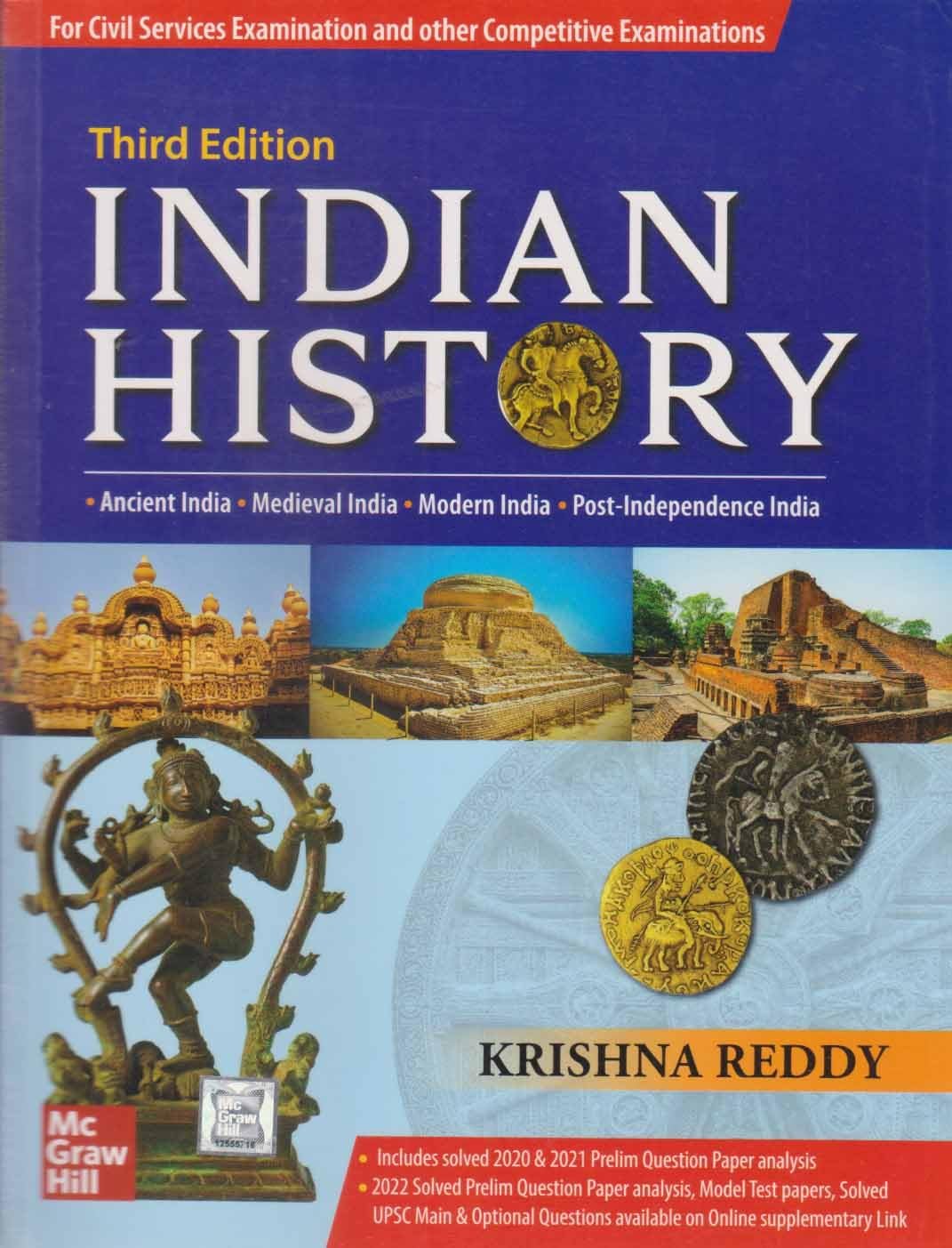 Indian History (English), 3e for UPSC 2026 | Krishna Reddy