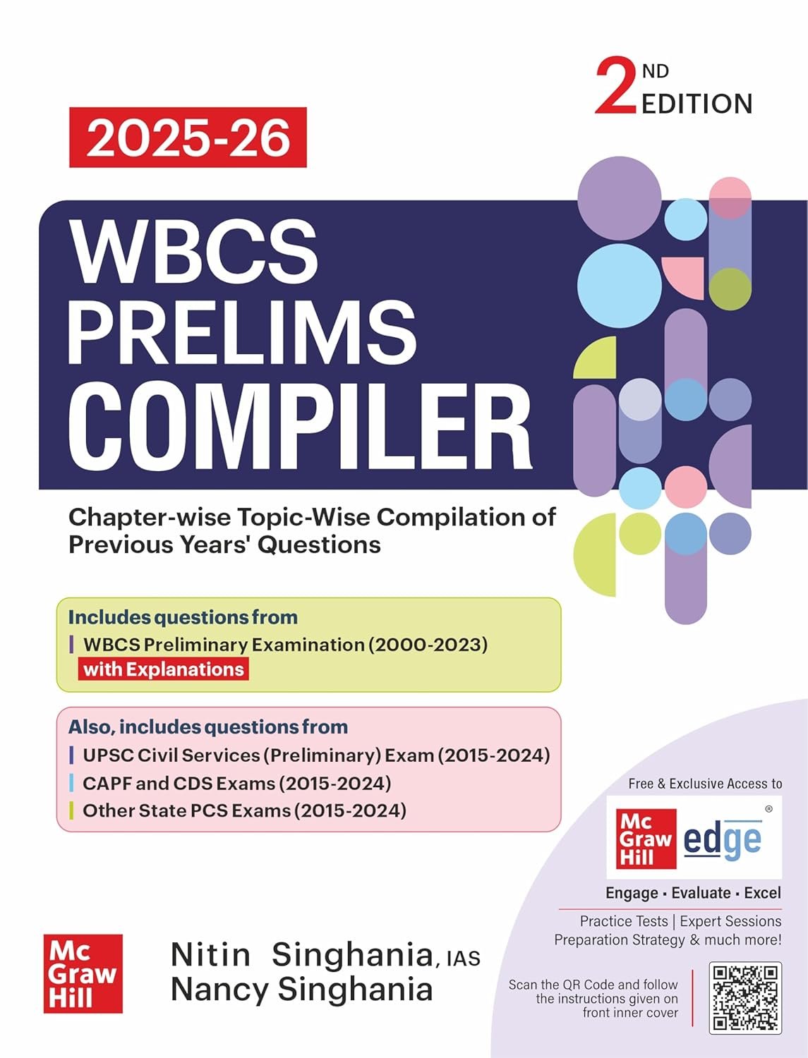 WBCS Prelims PYQs Compiler, 2e for 2026 Exam | 24 Years WBCS Prelims Solved Questions (2000-2023) | 2000+ Questions from 10 years of UPSC CSE , CAPF and Other State PSC Exams (2015-2024)
