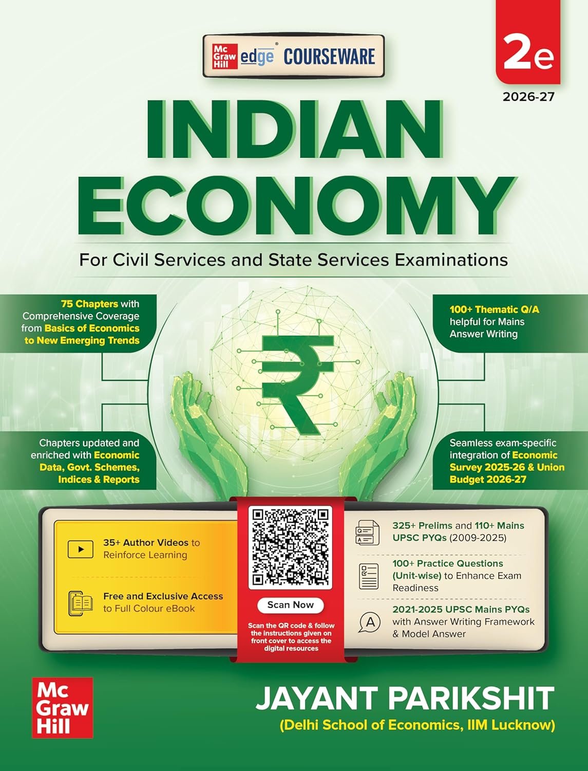 Indian Economy Courseware, 2e by Jayant Parikshit for UPSC 2026 | 35+ Videos | Prelim & Main PYQs (2009-2025) | 100+ Practice Questions