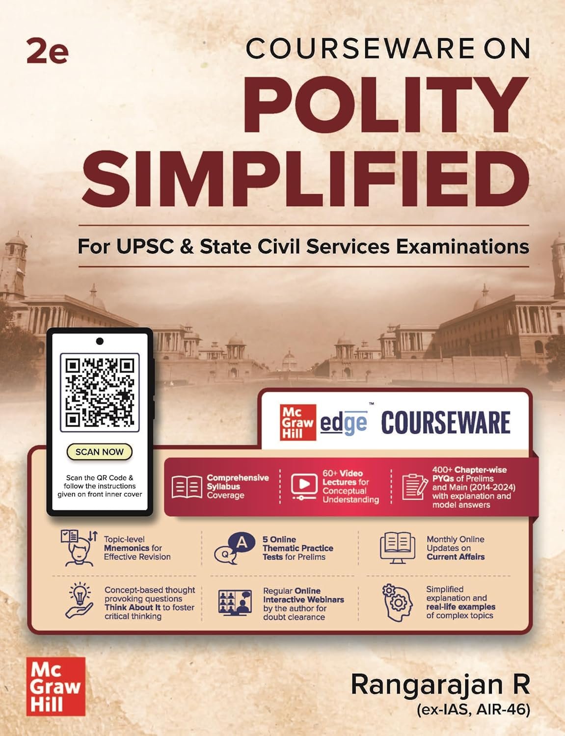 Polity Simplified Courseware, 2e by Rangarajan R (ex. IAS) for UPSC 2026 | Indian Polity & Governance