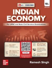 Indian Economy Courseware, 18e by Ramesh Singh for UPSC 2026 | 290+ Solved Online Prelims PYQs (2011-2025) | 85+ Online Mains PYQs (2011-2025)
