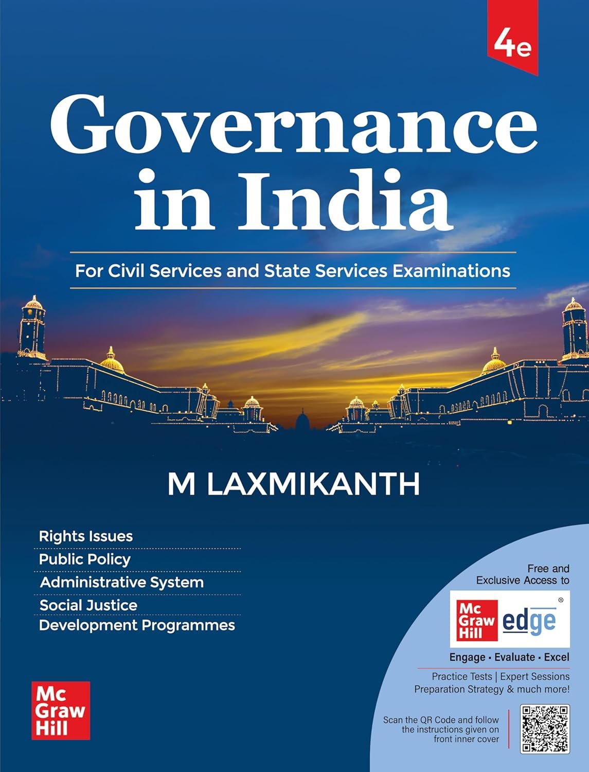 Governance in India, 4e by M Laxmikanth for UPSC CSE Prelims (Paper 1) & Mains (GS Paper 2) 2026 | 12+ Years Topic-wise Previous Years’ Questions (including 2025)