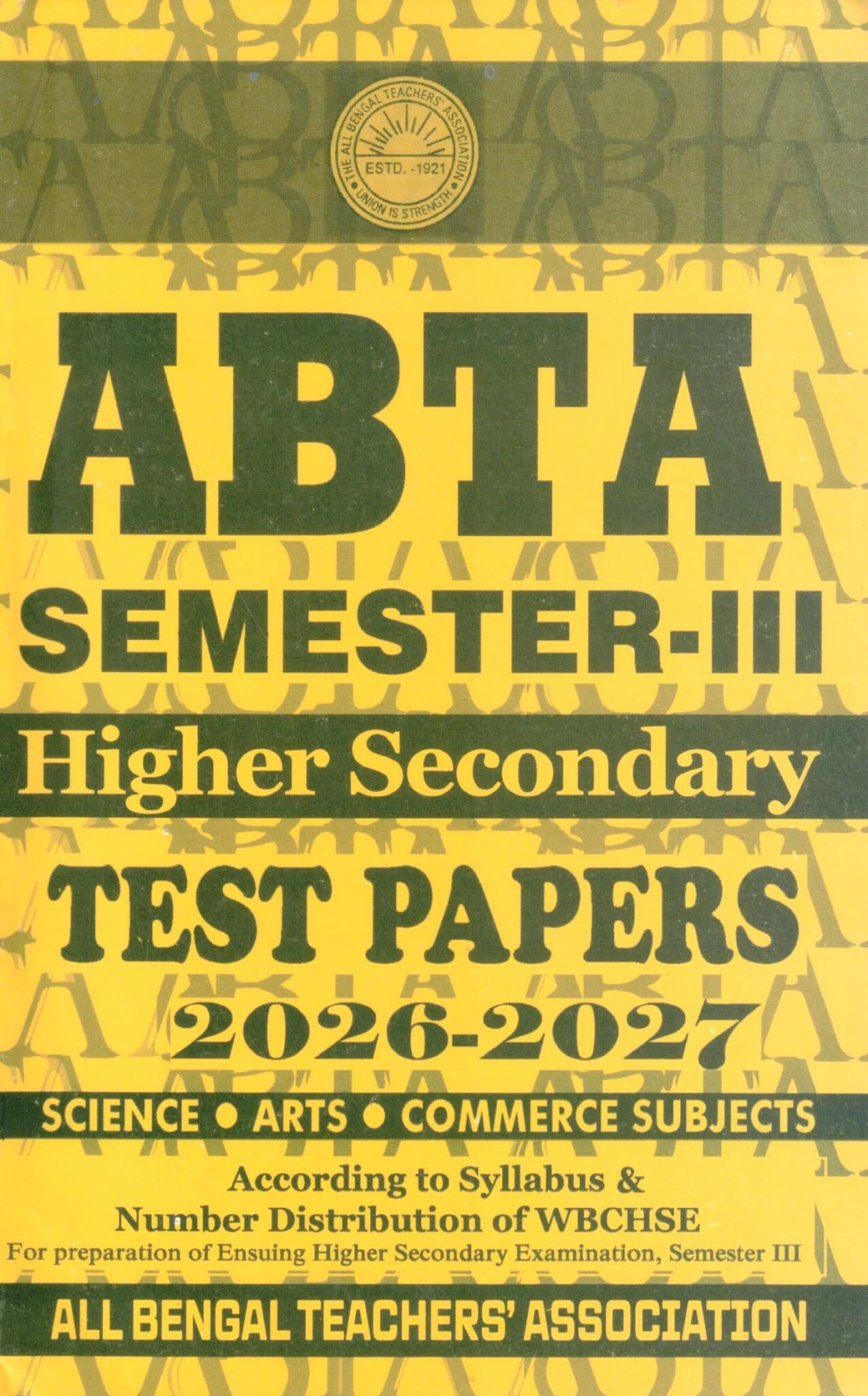 ABTA TEST PAPERS Class 12 Semester 3 | 2026-27